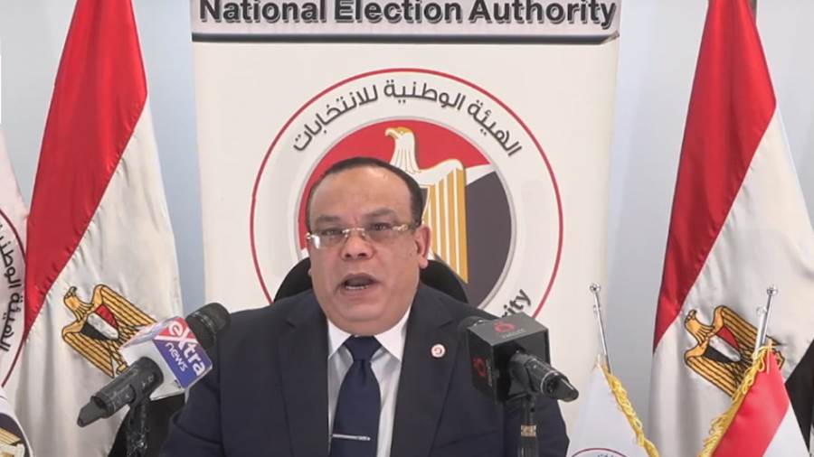 رئيس الهيئة الوطنية للانتخابات المستشار حازم بدوي