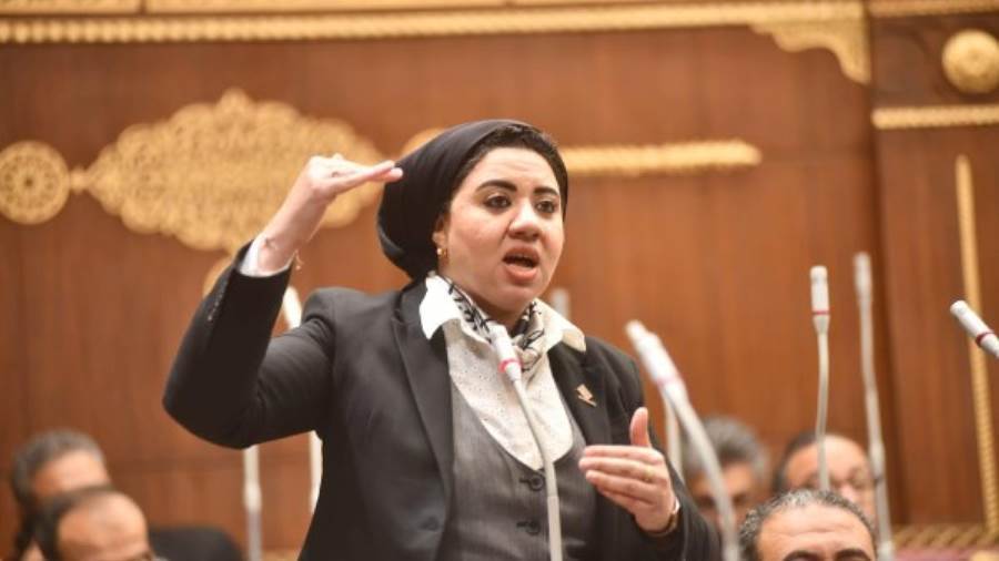 النائبة أميرة صابر عضو مجلس الشيوخ