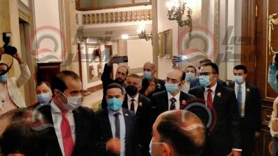 المستشار محمود فوزي يستقبل نواب تنسيقية شباب الأحزاب والسياسيين لإنهاء إجراءات استخراج كارنيهات عضوية برلمان 2021