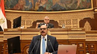 محمود صلاح يستعرض طلب مناقشة بشأن انتشار ورد النيل بالمجاري المائية والترع والمصارف