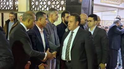 نقيب المهندسين يؤدي واجب العزاء في الشهيد المهندس حسام صادق خليفة